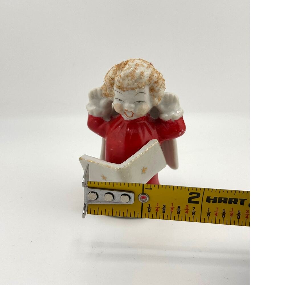 Vintage Signed Japan Christmas Carol Angel Choirboy Ceramic Ornament‎ - Picture 2 of 6
